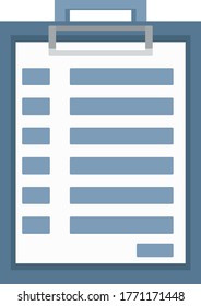 Vector tablet for documents. Folder holder for documents. List of cases