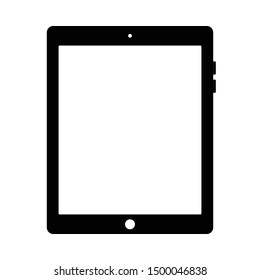 Vector tablet icon. Flat vector illustration isolated on a transparent background.