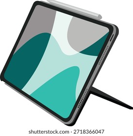 Vector tablet for icons, symbols or logo materials related to the technology