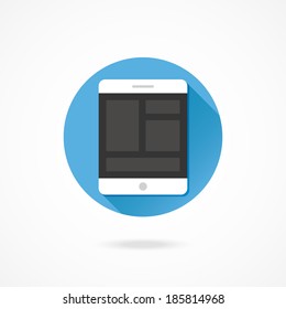 Vector Tablet Responsive Web Design Icon