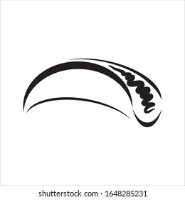 vector taco design logo shilhouette 