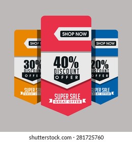 Vector tag, price table design, eps10