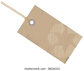 Etiqueta vectorial con signo de reciclaje. Colección de etiquetas vectoriales.