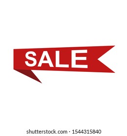 Vector tag sale for design on white background