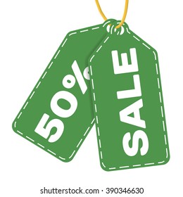 Vector tag sale with dotted line. Label sticker with tag sale. Label price off.