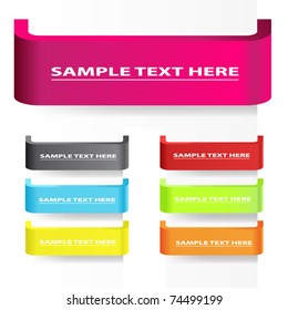 Vector tag signboards