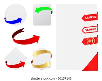 vector tags with arrows
