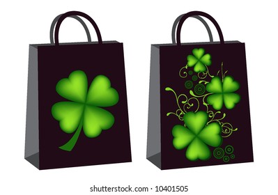 vector tags and bags for for St. Patrick's Days