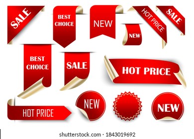 Tags Set Vector Badges Labels Isolated Stock Vector (Royalty Free ...