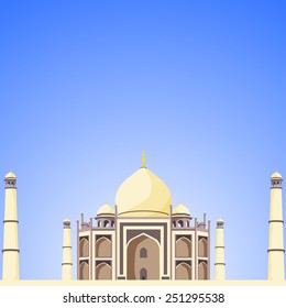 Vector Taj Mahal illustration