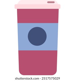 Vector para llevar taza de café con icono de bebida