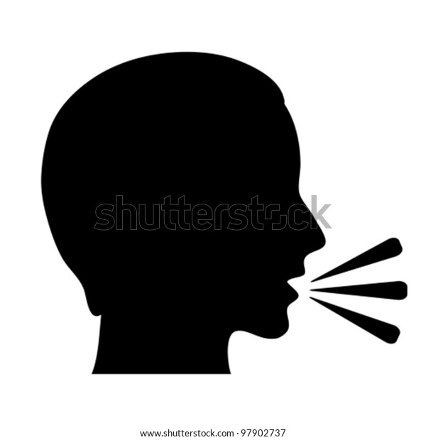 Vector Talking Symbol Stock Vector (Royalty Free) 97902737