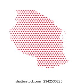 Vector Tansania gepunktete Kartendarstellung, kann für Geschäftsdesigns, Präsentationen oder alle geeigneten Designs verwendet werden.