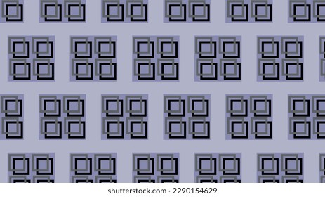 Vector taoeta with geometric pattern fill. Squares in different sizes distributed in the area. Spaces between objects. Geometric, repeating, fabric, fashion, wrapping, background, texture.