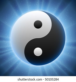 Vector Taoist Yin-yang Symbol