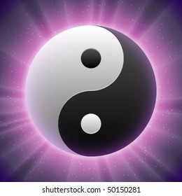 Vector Taoist Yin-yang Symbol