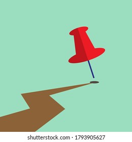Vector target flat design 4000x4000 pixel, business goal circle color background
