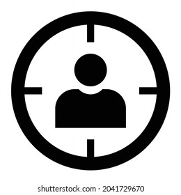  Vector Target Glyph Icon Design
