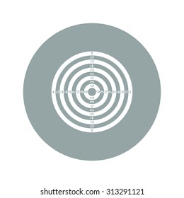 Vector target icon. Flat design style eps 10