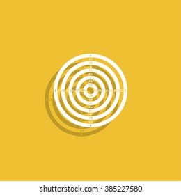 Vector target icon. Flat design style eps 10