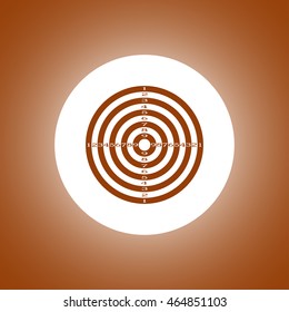 Vector target icon. Flat design style eps 10