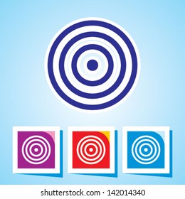 Vector Target Icon. Vector Illustration