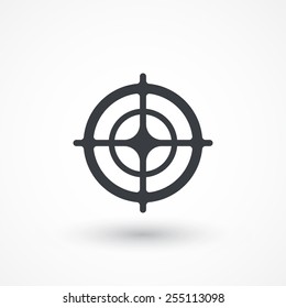 Vector target icon, isolated. Symbol