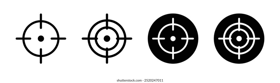 Vector Target Icon Set. Target Symbols.