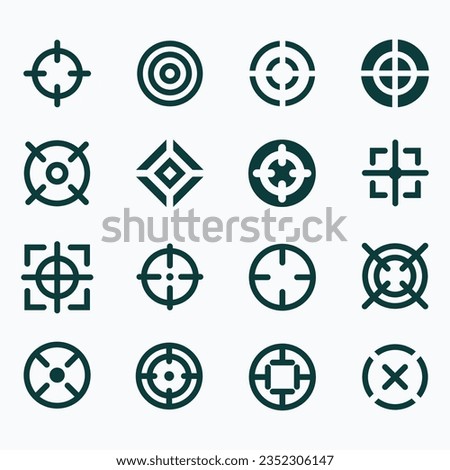Vector Target Icons Design Set