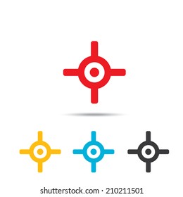 vector target icons set. logo design template