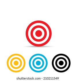vector target icons set. logo design template
