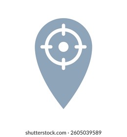 Vector Target Location Pin Icon