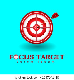 Vector of target symbol or icon, red target, target poster, target logo. Design elements for company, organization or group logos, etc.