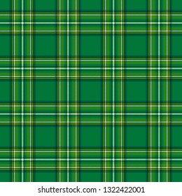 Vector Tartan Background For St. Patrick's Day