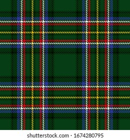 vector tartan background for st. patrick's day