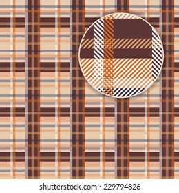 Vector Tartan Pattern. Abstract Tiled Seamless Background