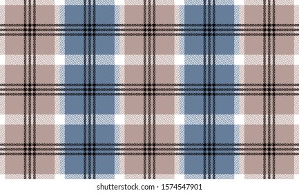 Vector Tartan plaid pattern design illustration for printing on paper, wallpaper, covers, textiles, fabrics, for decoration, decoupage, and other.