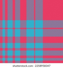 Vector tartan seamless. Fabric textile plaid. Pattern check texture background in blue and red colors.