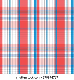 Vector tartan textile texture or background