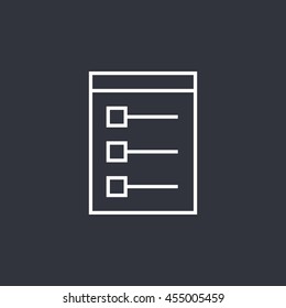 Vector task list icon