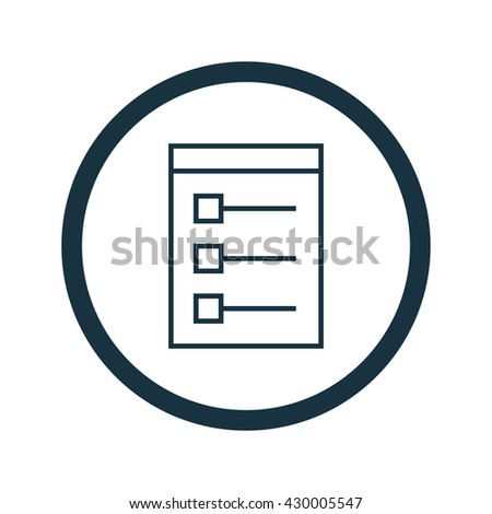 Vector Tasklist Icon