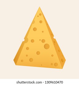 Vector tasty cheese.