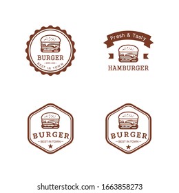 vector of tasty and tasty soft burgers