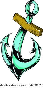 Vector Tattoo Anchor