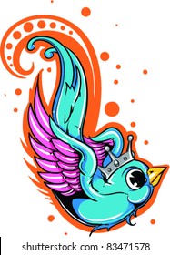 Vector Tattoo Bird