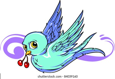 Vector Tattoo Bird