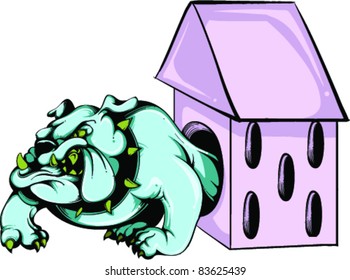 Vector Tattoo Bulldog
