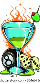 Vector Tattoo Cocktail