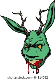 Vector Tattoo Creepy Rabbit