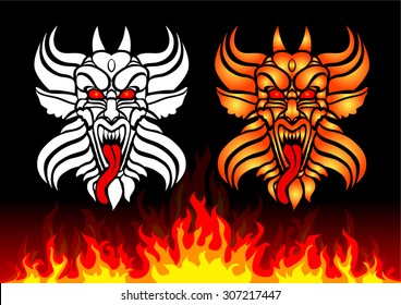 Vector Tattoo Devil